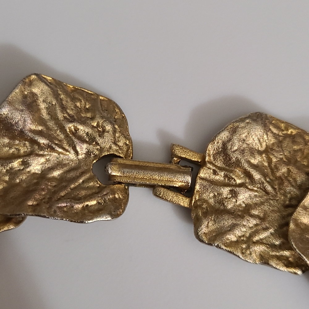 Vintage Kjl Gingko Leaves Necklace Kenneth Jay La… - image 5